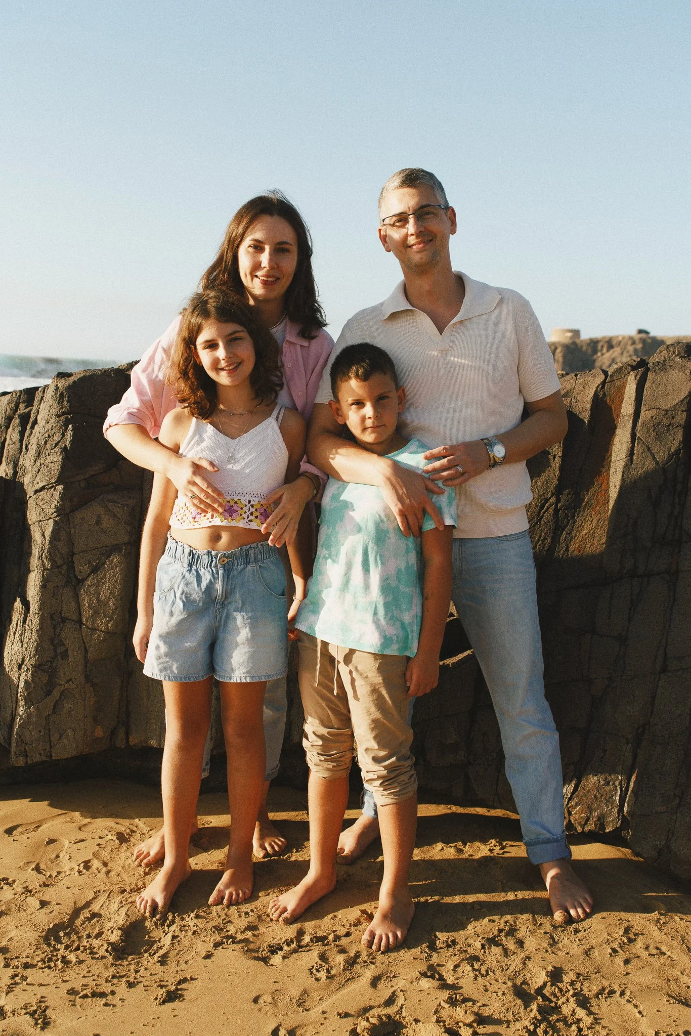 Family photography session with children in Tenerife