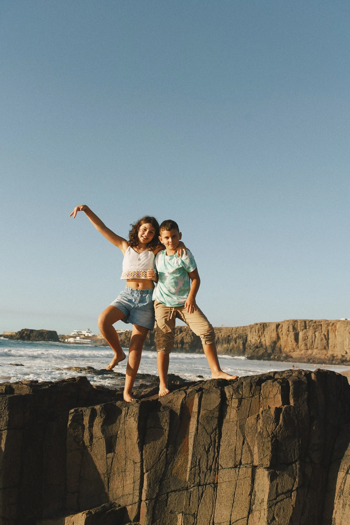 Beach family photography session in Tenerife