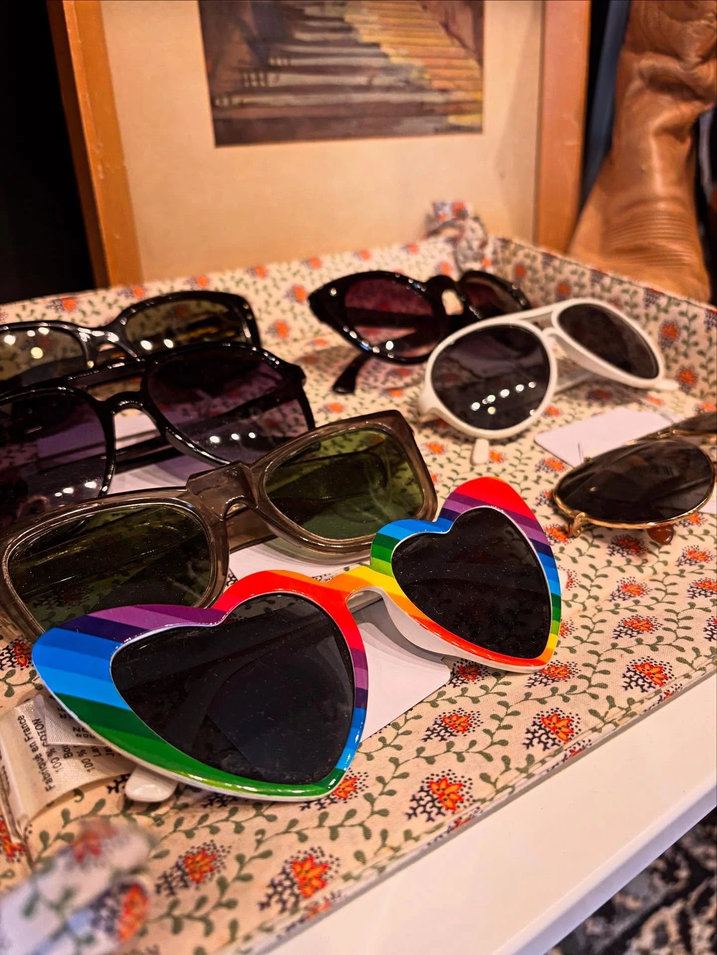 who&rsquo;s going to be the first to snag these cute sunnies 🕶️🌈 for pride this weekend? 🌈🐅