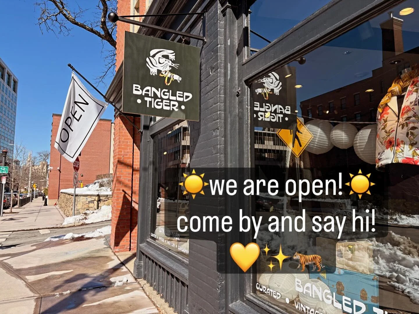 ☀️we are open!☀️ come by and say hi! 💛🐅