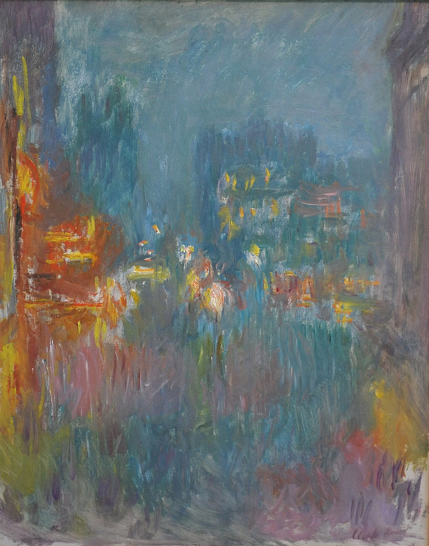Claude Monet. Leicester Square, la nuit. Huile sur toile. 1900-1901. 80 x 64 cm. Collection particulière.jpg