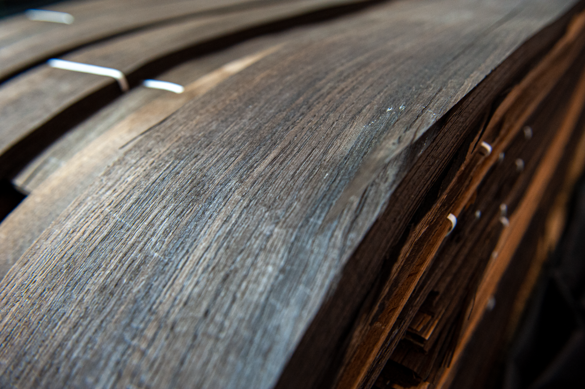 Smoked White Oak Veneer Sample