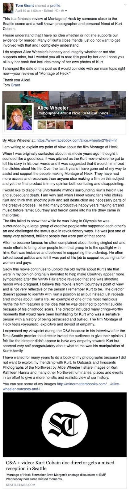 The Bullshit that is Montage of Heck (review)