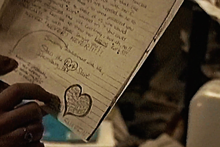 courtney love wrote hate note to herself read in montage of heck&nbsp;