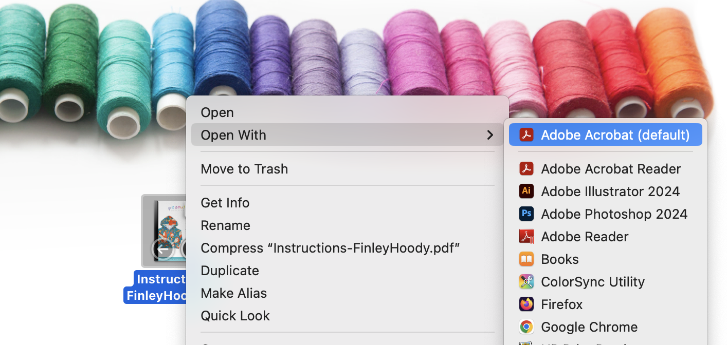 Printing a PDF Pattern — Peanut Patterns