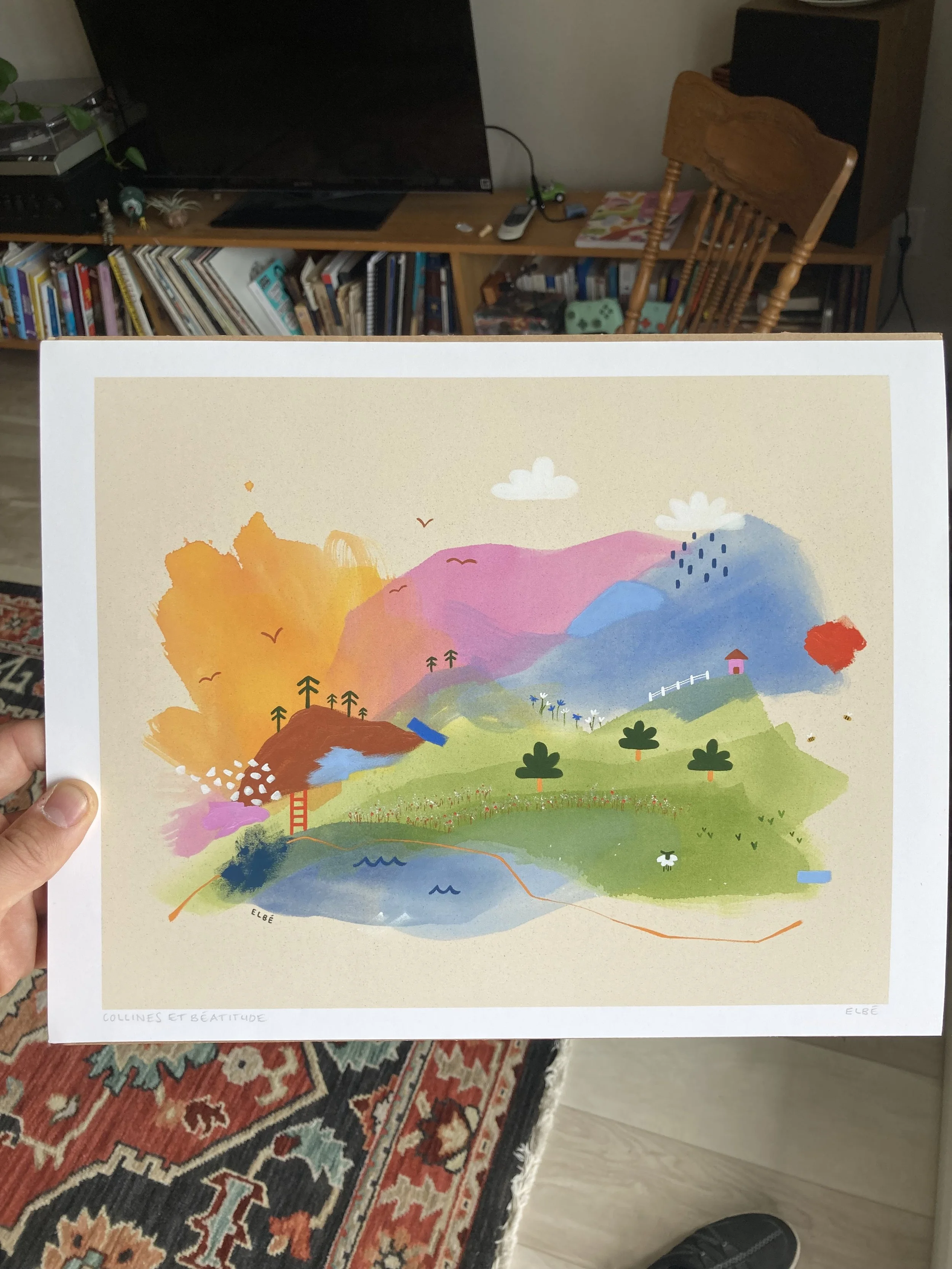 Collines et béatitudes 11x14 - Repro imparfaite