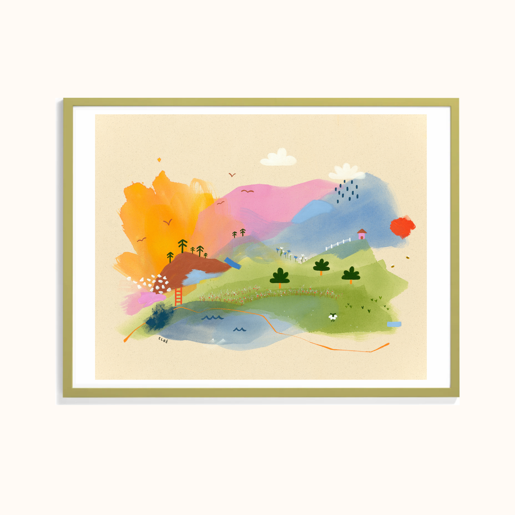 Collines et béatitude - Reproduction