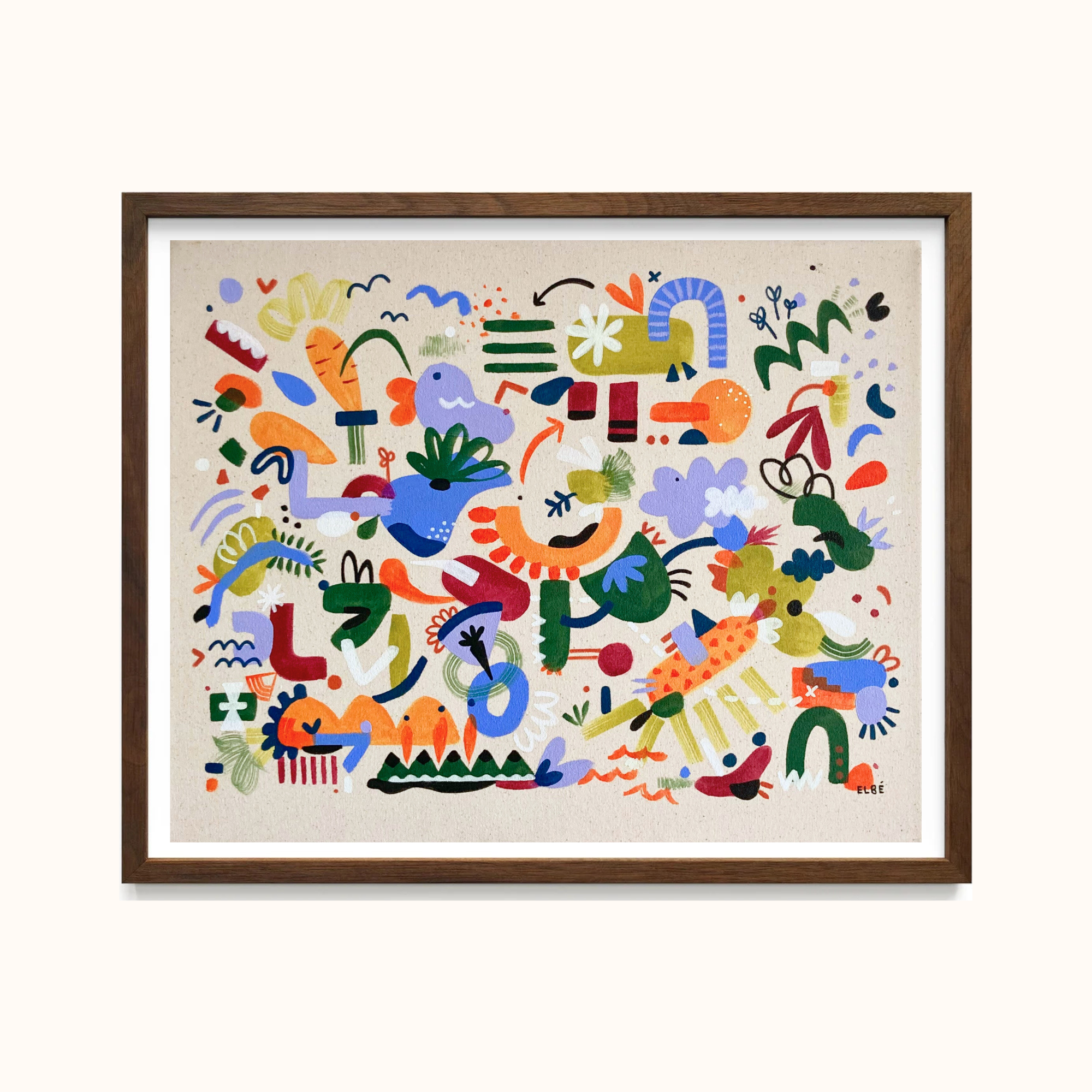 Un dimanche dans le potager - Giclée sur papier