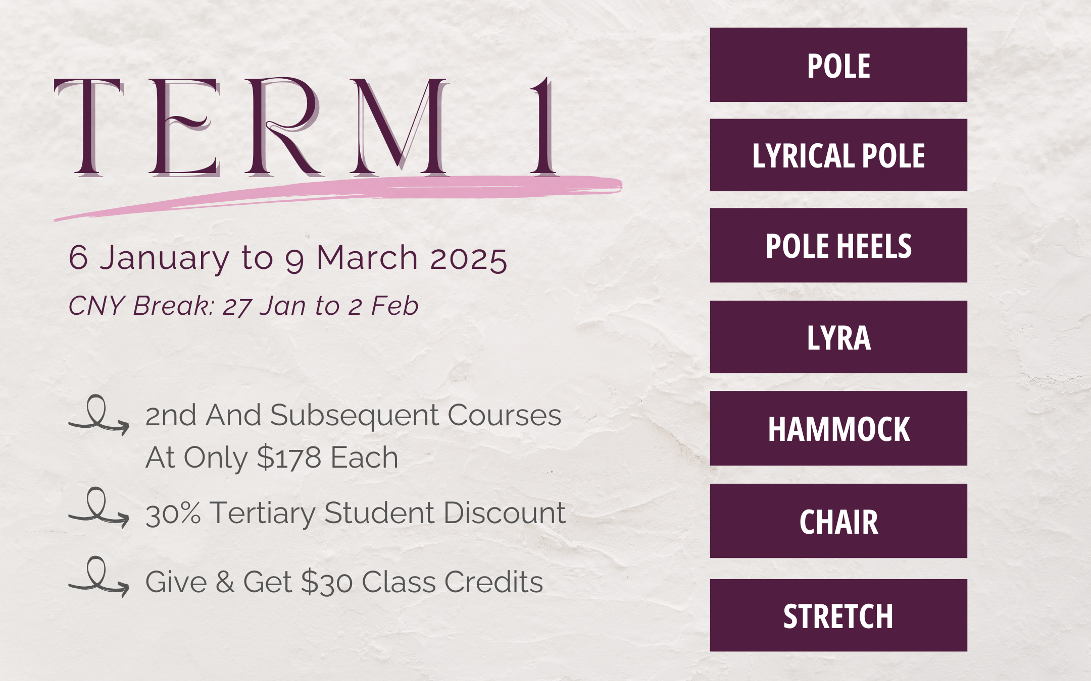 MAD Timetable Term 1