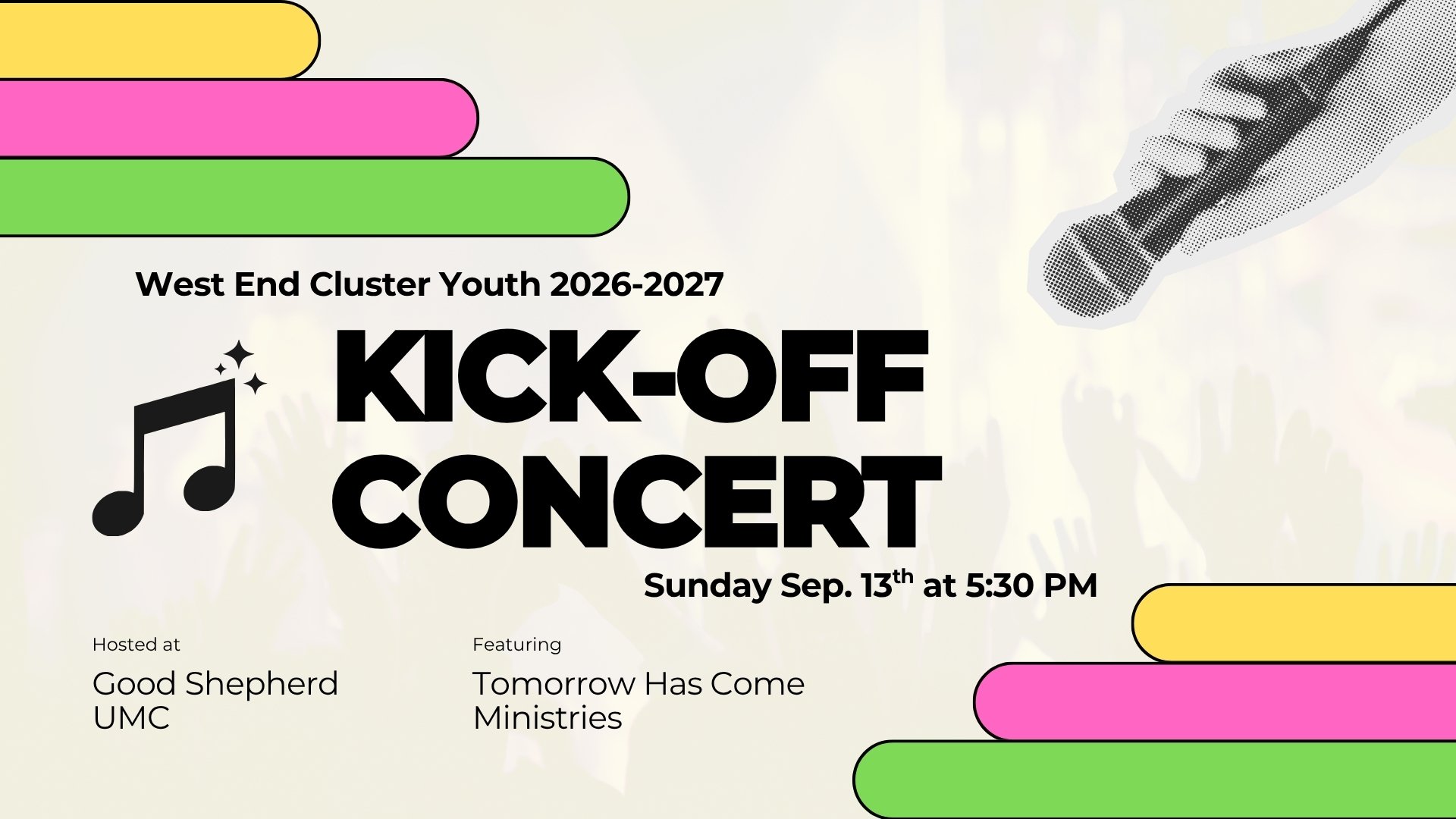 West End Cluster Youth 2026/2027 Kick-Off Concert