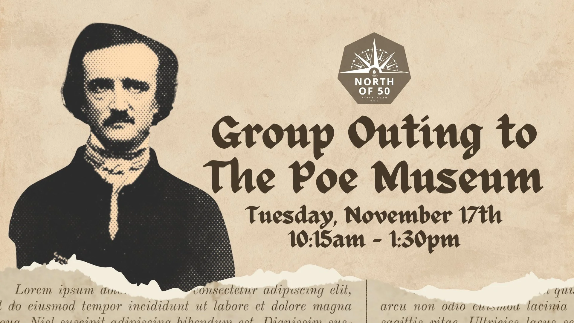 North of 50 Group Outing to The Poe Museum