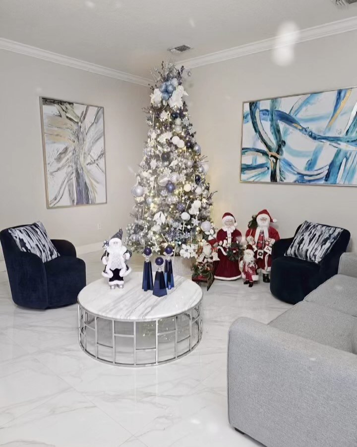 Decking the halls, one ornament at a time🎄✨Watch as I bring these trees from bare to bright and magical Christmas creations! #christmastree #christmasdecor #treetransformation #holidaycheer