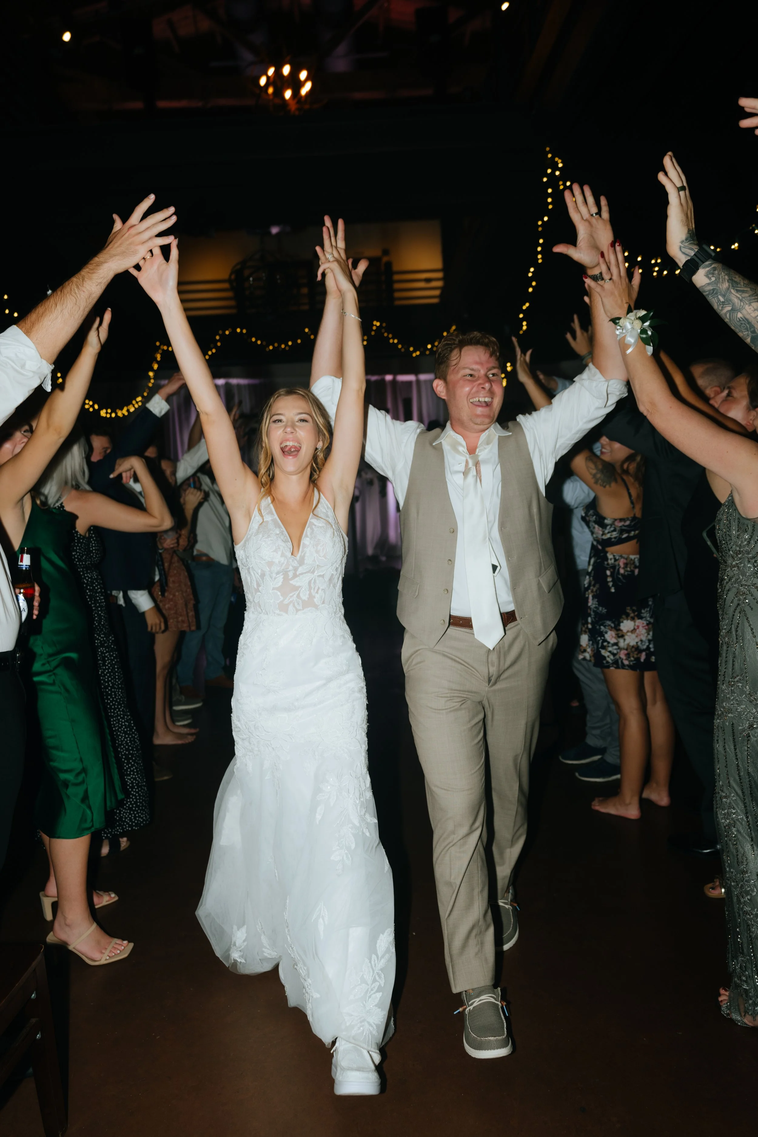 Grand exit to celebrate the best day ever!