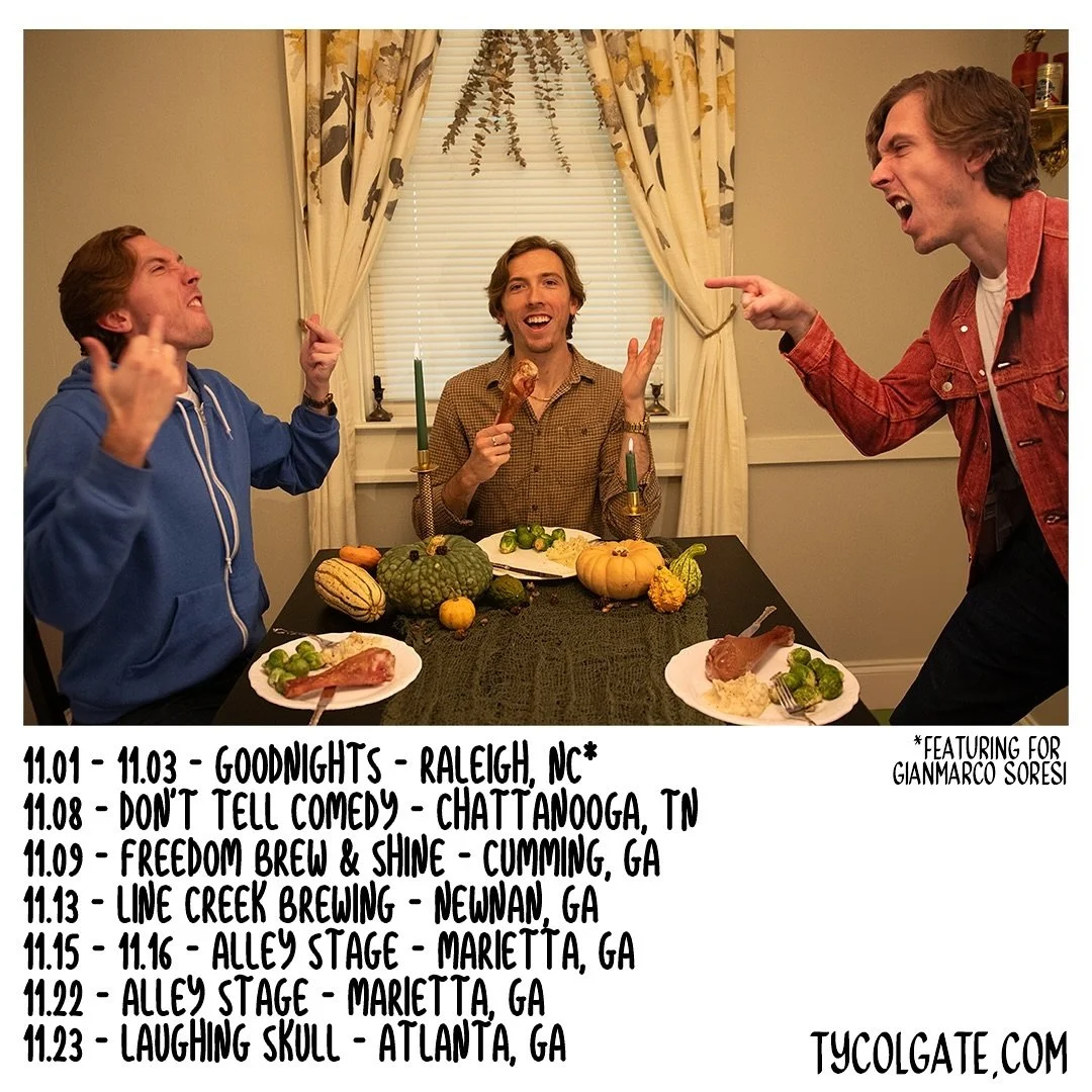 It&rsquo;s that time of year to start thinking about what to fight with your family about at Thanksgiving! Consider coming to a show! I&rsquo;m happy to feed you plenty of divisive talking points that won&rsquo;t fail to get you kicked out of the wil
