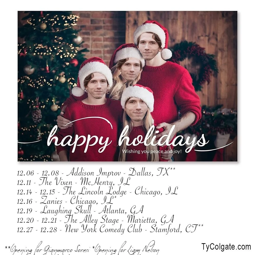 Swipe right to see what I&rsquo;m doing between all these shows 🥵

&bull;

Folks! It&rsquo;s the holidays! Hit the link in my bio and grab some tickets or I&rsquo;m gonna have to gaslight my nieces and nephews into thinking they were actually naught