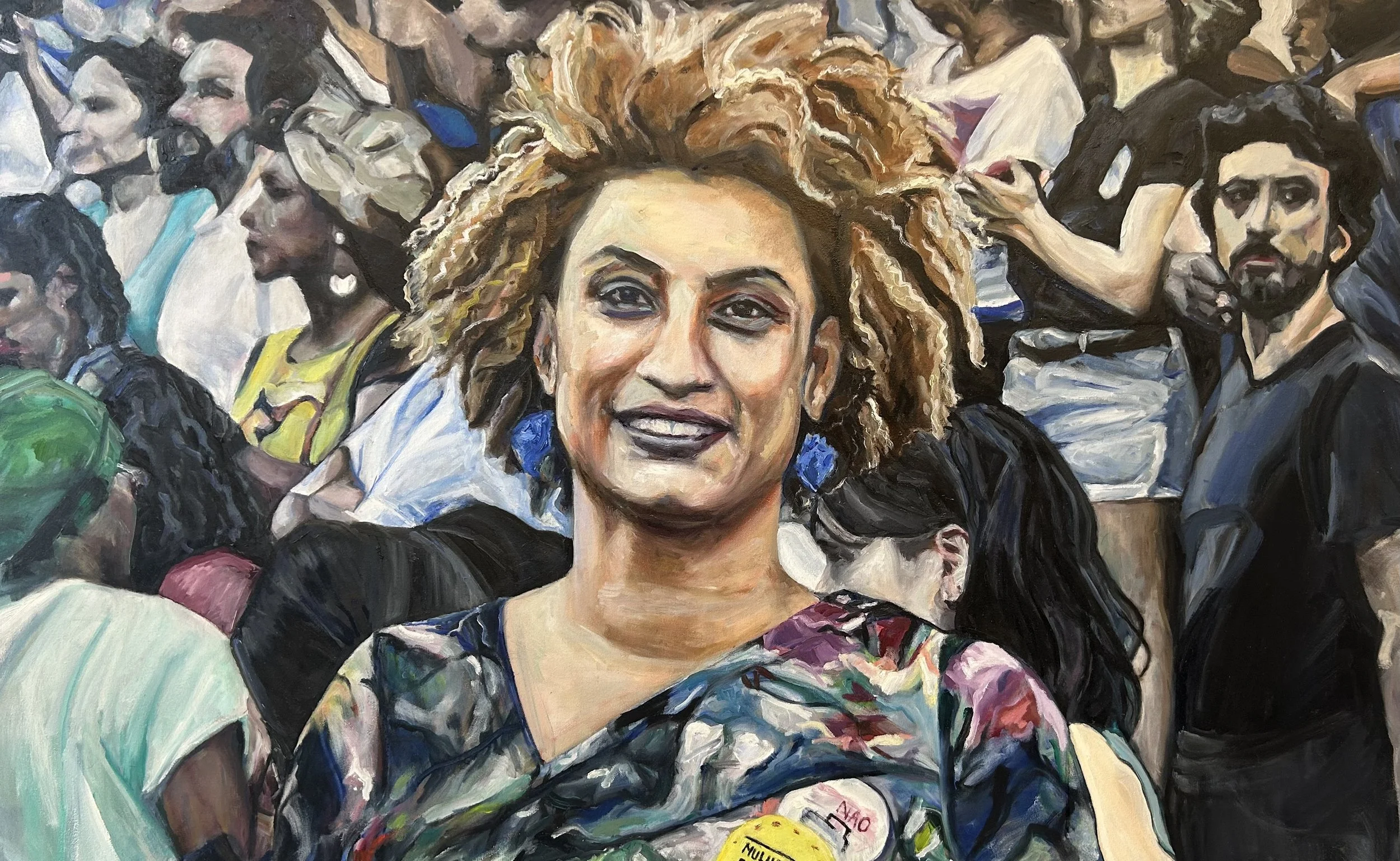 Lightning Strikes, 2025, oil on canvas, 36 in x 60 in