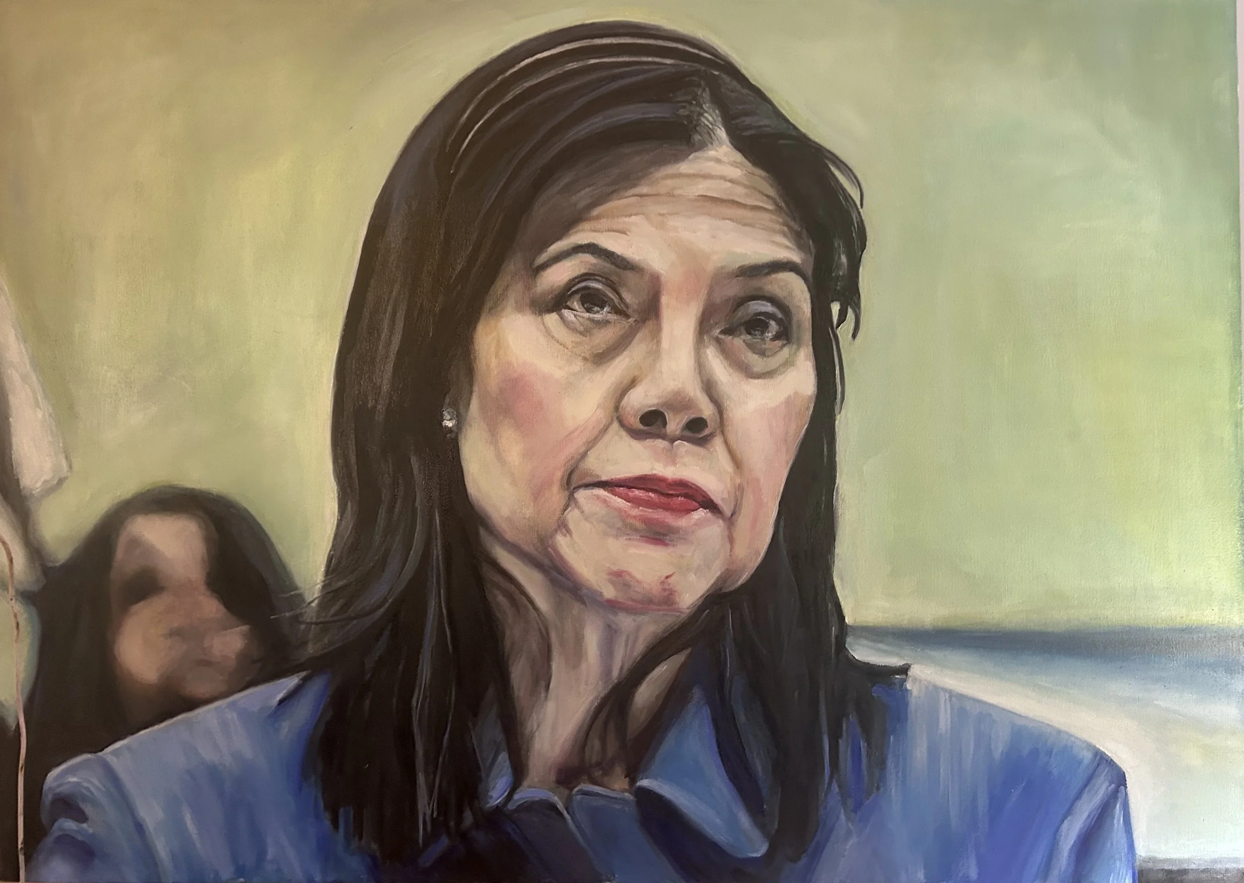 Make Me, 2025, oil on canvas, 40 in x 56 in 