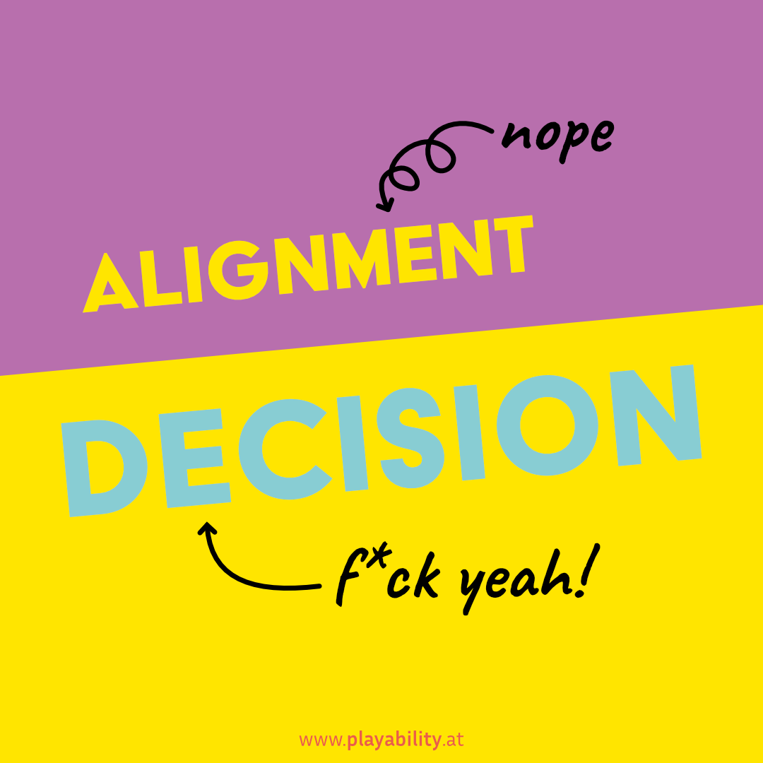 Klarheit kommt nicht durch Alignment. Klarheit kommt durch Entscheidungen.