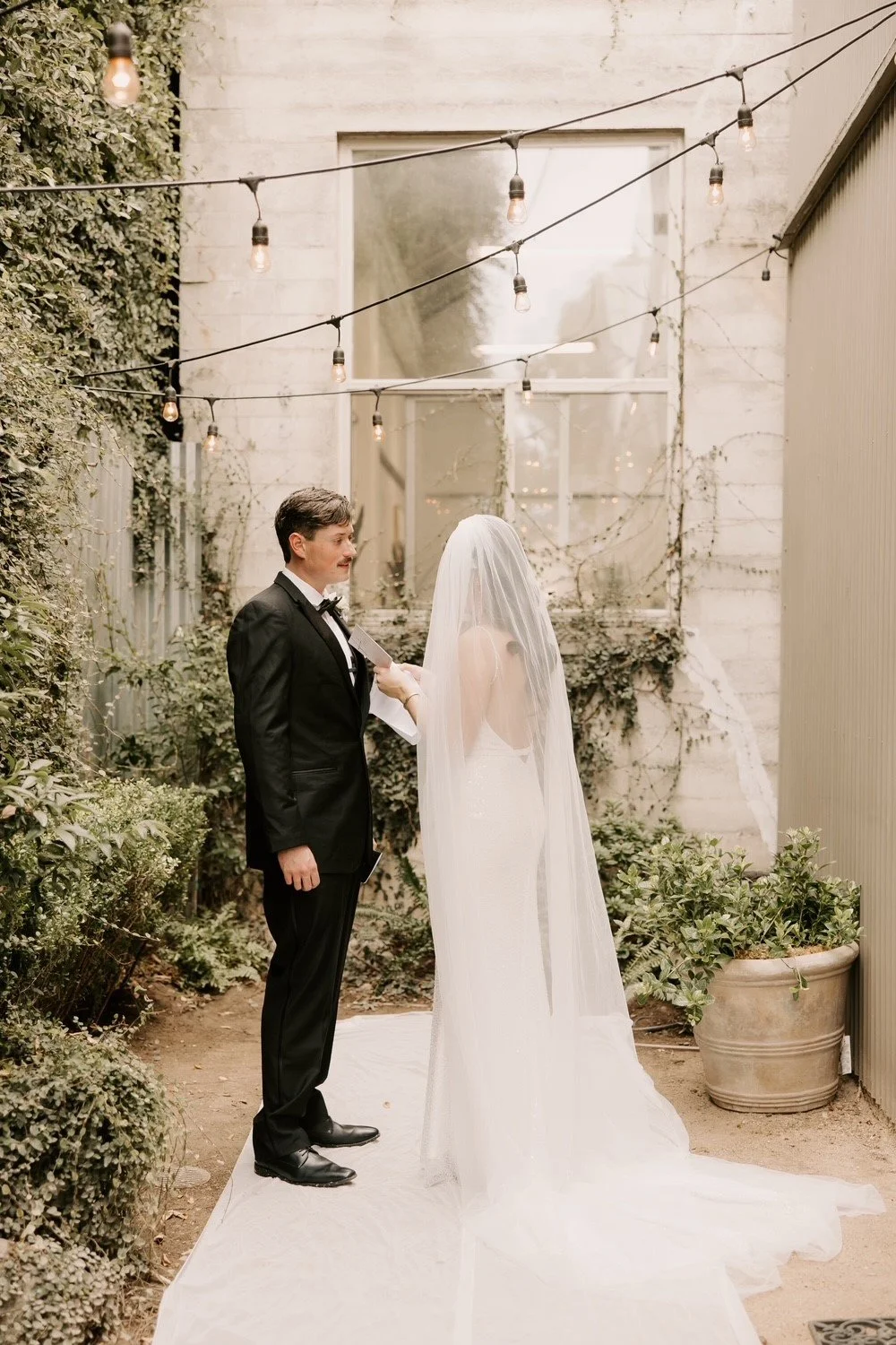 Escape to the private outdoor courtyard at The Westport. Our secluded backyard garden in Downtown Chico offers a romantic, intimate setting for couples to share a quiet moment away from their wedding reception.