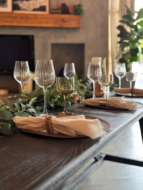 Hosted Chico comes to The Westport to create tablescapes for a  bridal shower in Downtown Chico