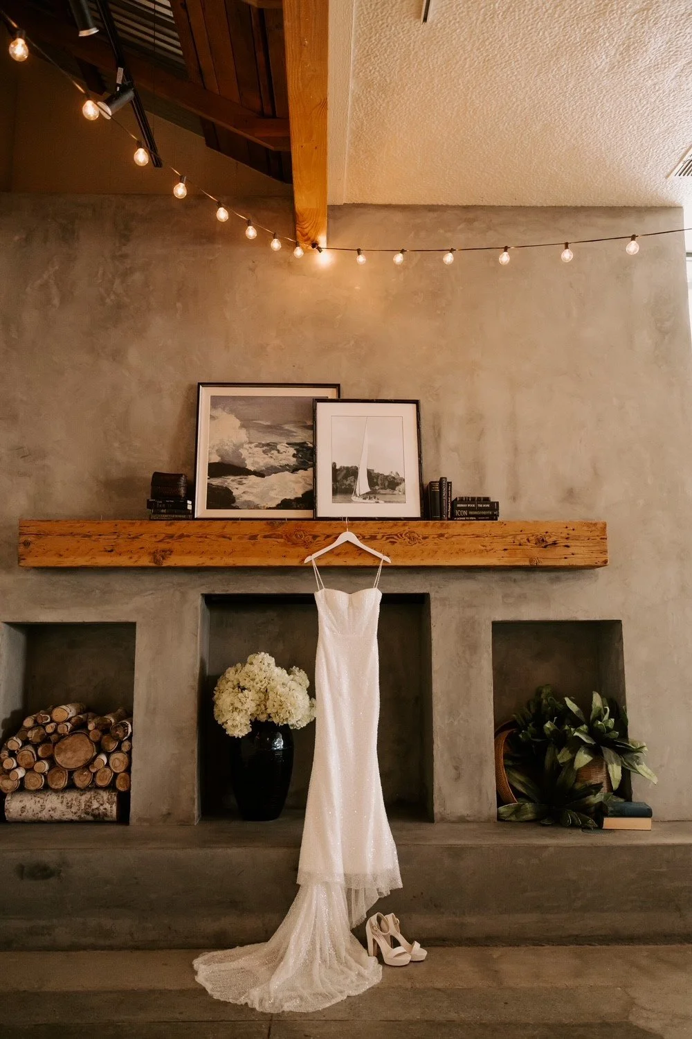Every detail matters. In The Conservatory at The Westport, the original Nantucket mantel provides a stunning, historic setting for your wedding dress to take center stage in the heart of Chico, CA