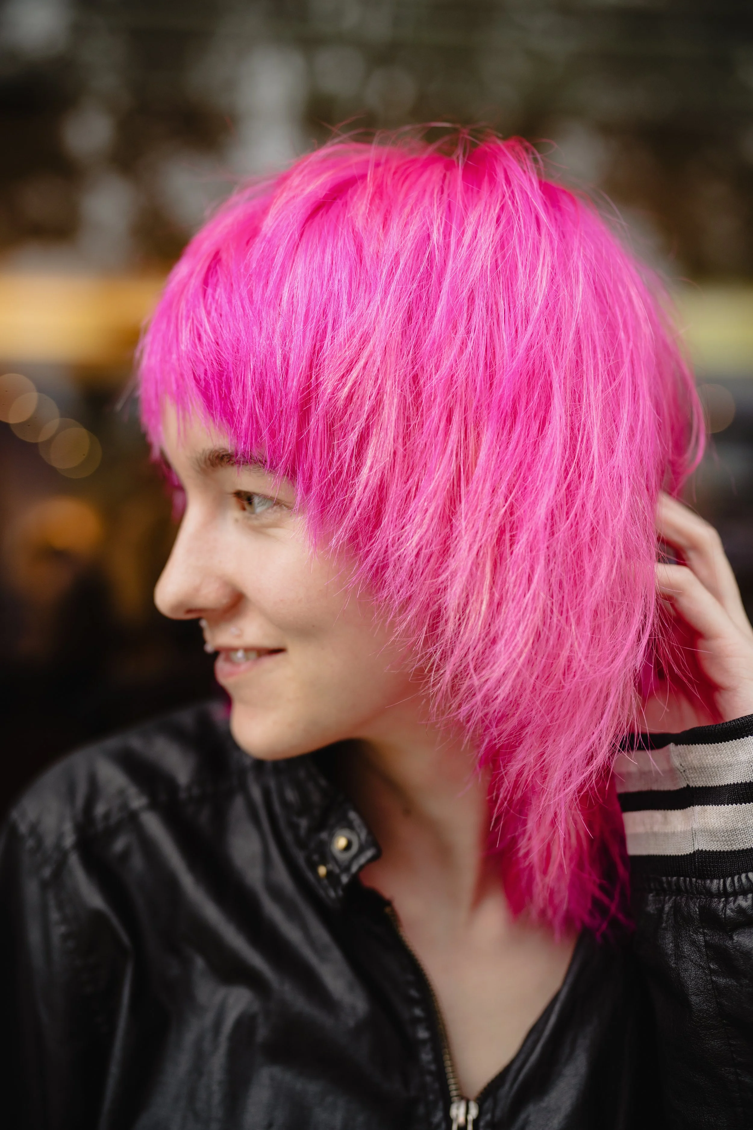 Alt Style, Shag Cut, Vivid Color, Hair Service, Global Lightening