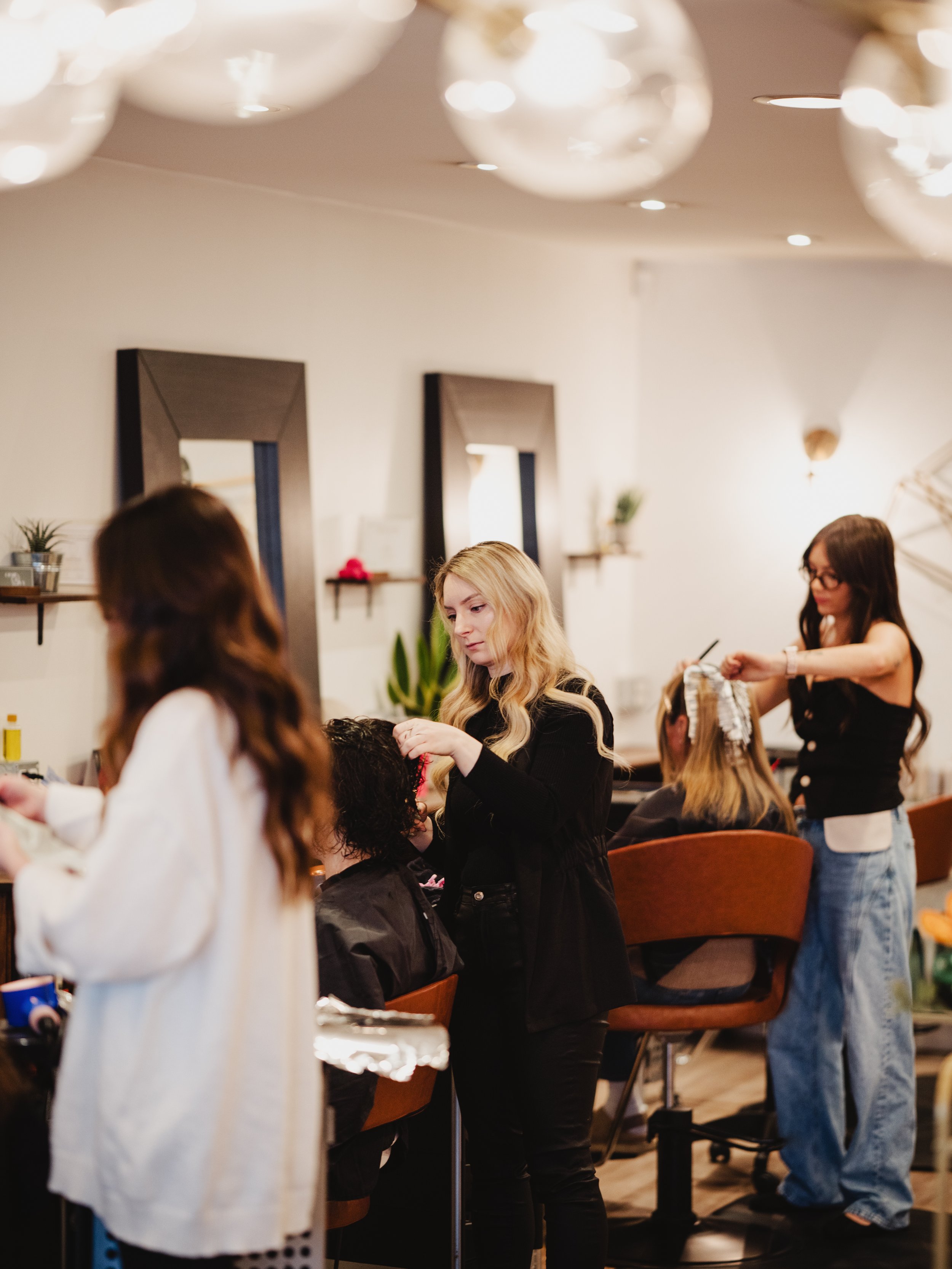 stylist providing hair services in downtown abbotsford