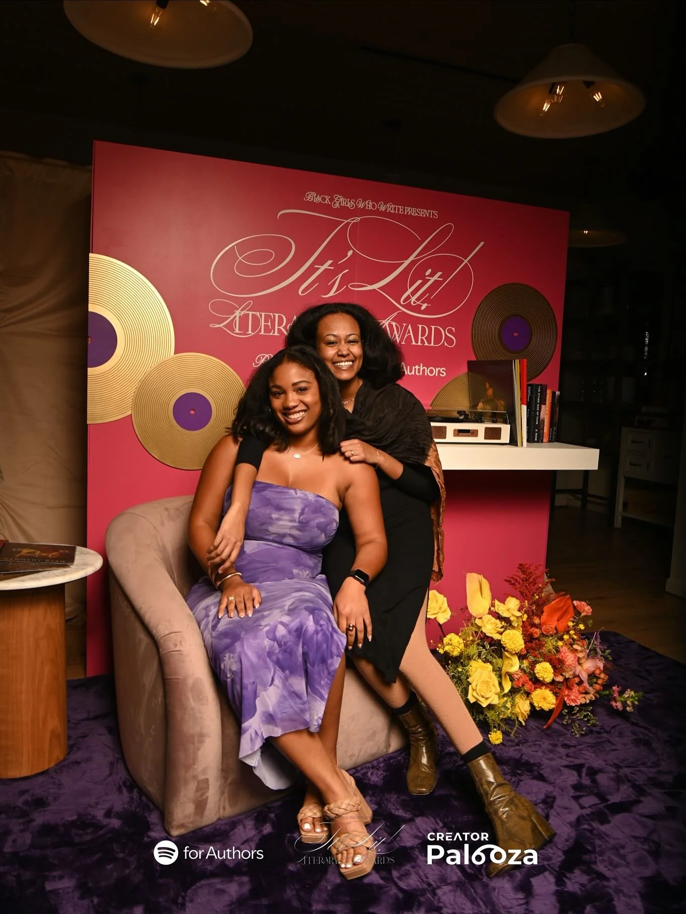 Never coming off of this high 🥹✨ We&rsquo;re still trying to wrap around our heads around winning the best book or author vlog at the @blackgirlswhowrite It&rsquo;s Lit Literary Awards hosted by @spotifyforauthors last weekend! We had such an amazin