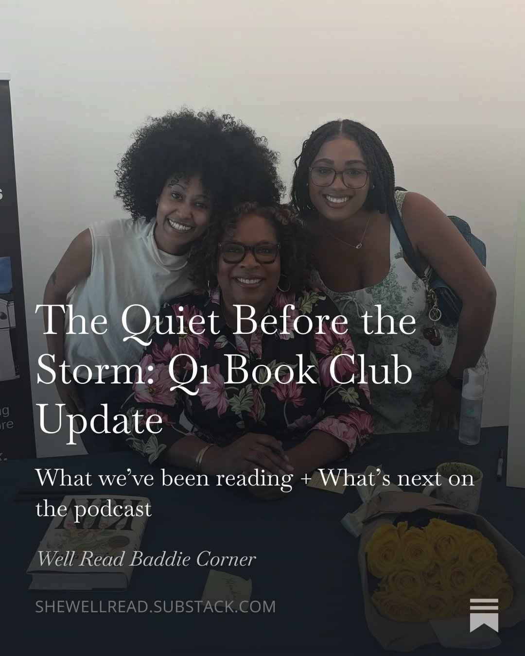 Q1 check in! ✨

New substack just dropped and we&rsquo;re updating y&rsquo;all on everything we&rsquo;ve been up to and what&rsquo;s ahead 🫣 Plus, don&rsquo;t forget to go vote for our next book club pick! Link in bio for all the things 🔗🙂&zwj;↕️
