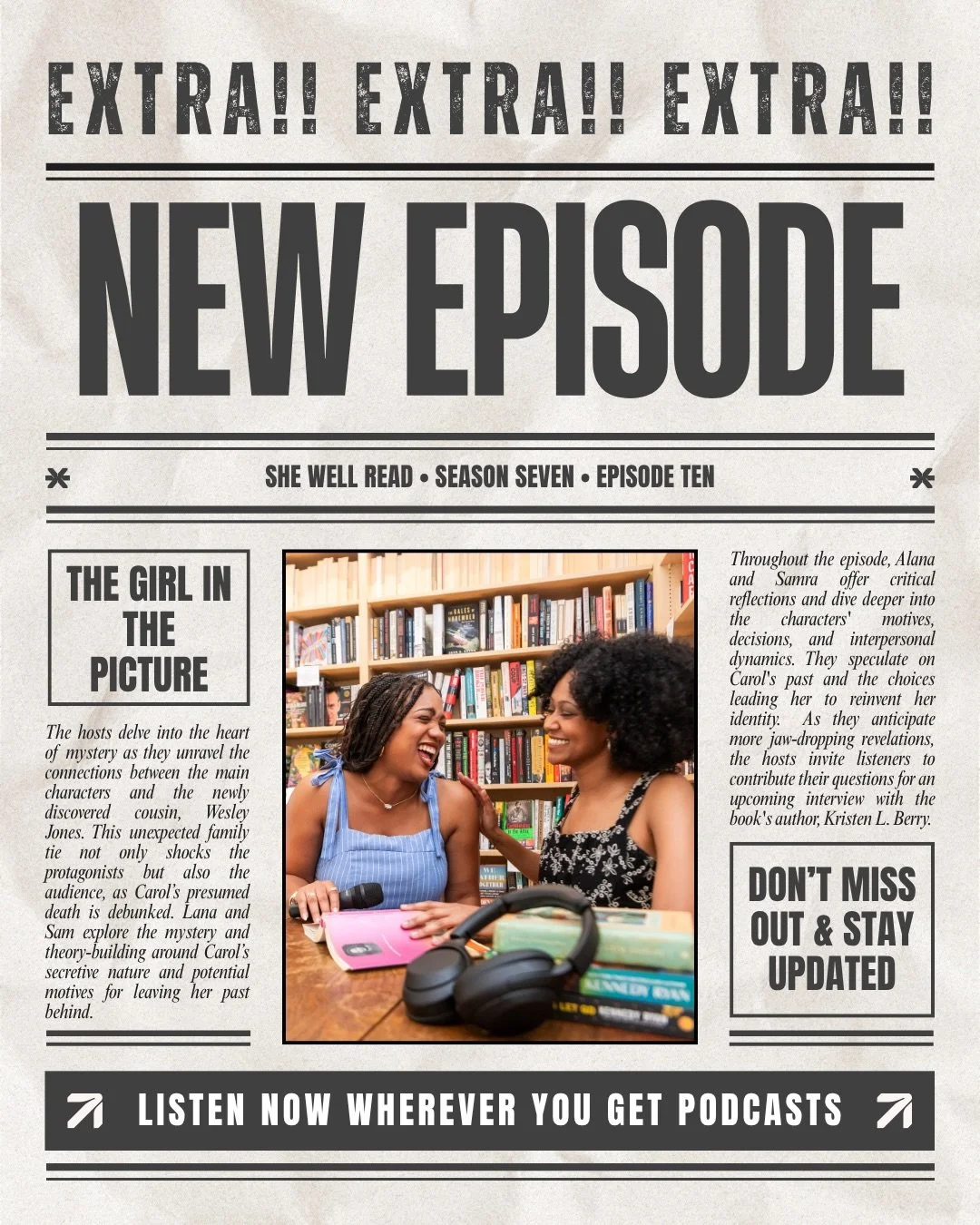 🌟 Tune into our latest episode as we unravel chapters 32-35 of &ldquo;We Don&rsquo;t Talk About Carol!&rdquo; 🎧 

If you&rsquo;re new or a regular, grab your book and jump into the mystery with us! 

Dive deeper into the convo on the Bookum app, an