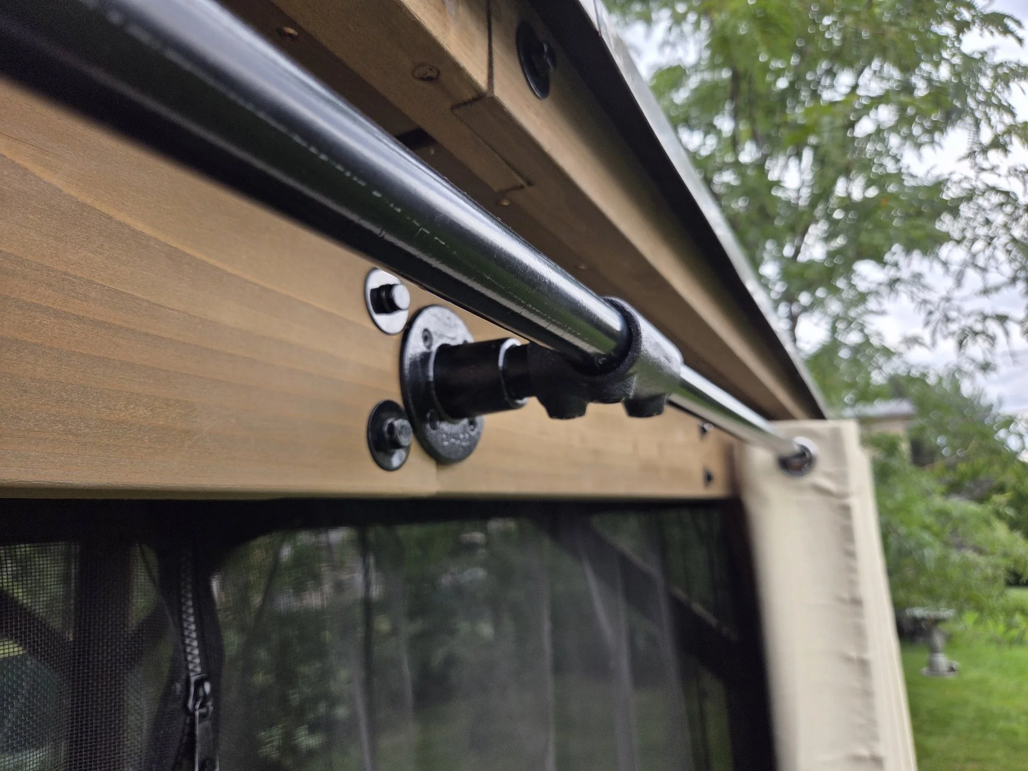 cabana drapery shade rods