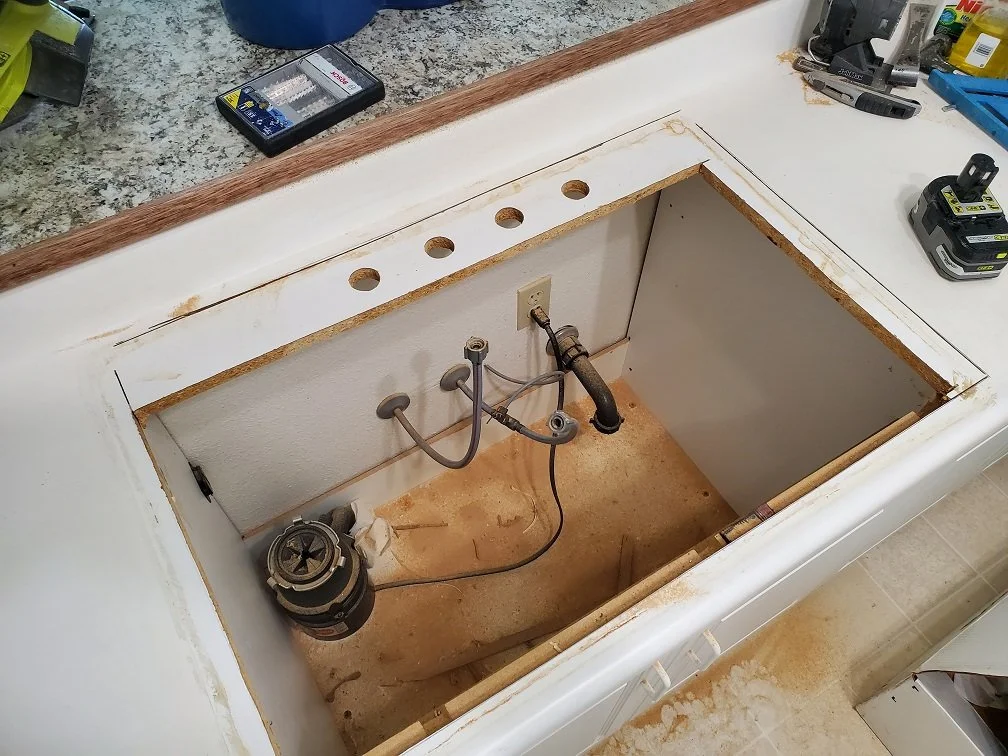 kitchen sink replacement during