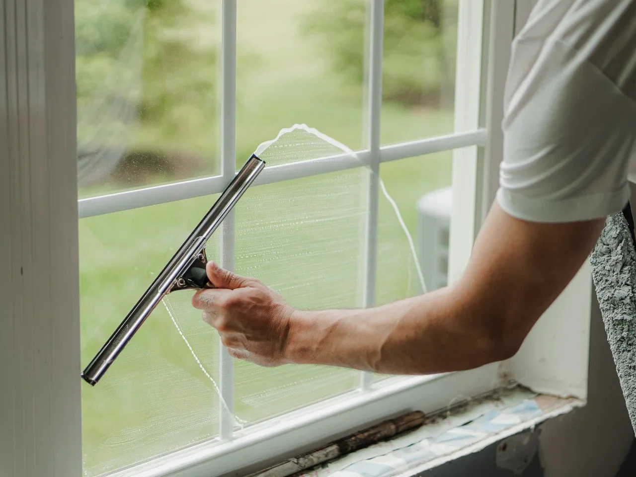 spokane window cleaner with squeegee