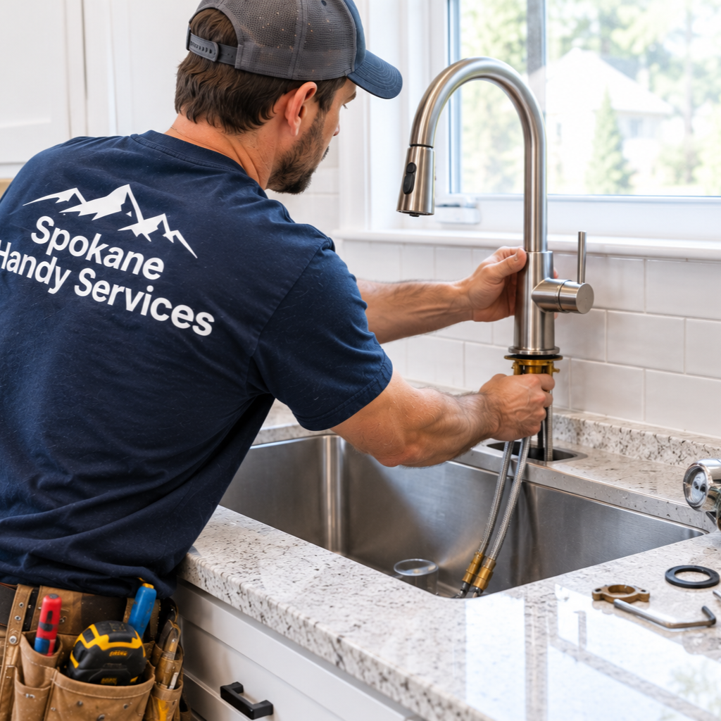 kitchen faucet replacement handyman service