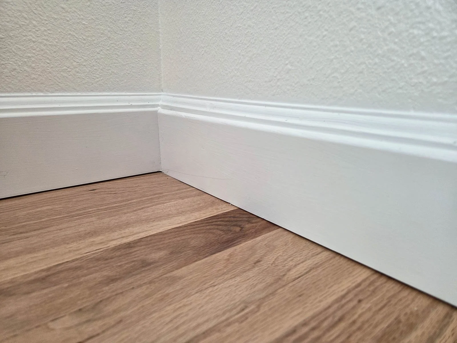 custom baseboard trim installation