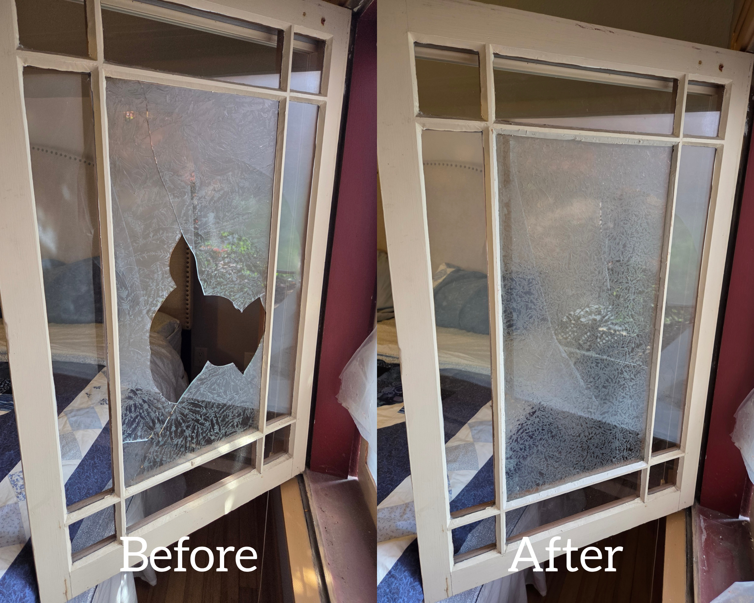 spokane handyman broken french pane window repair