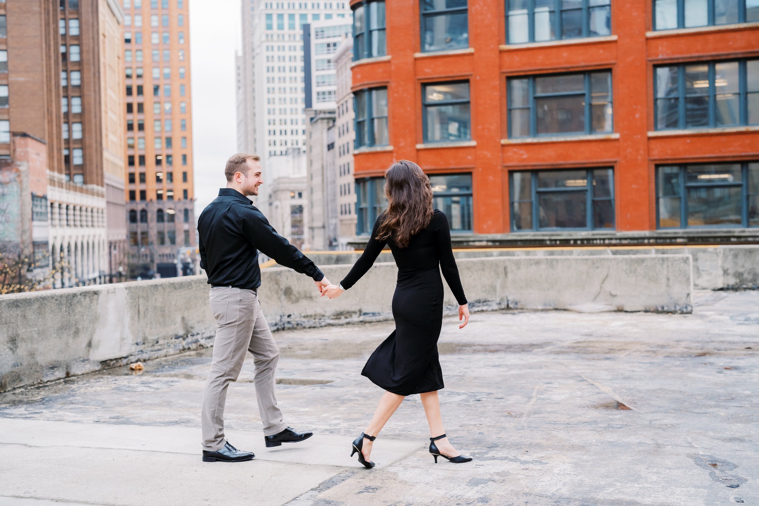 Downtown Detroit Engagement Session