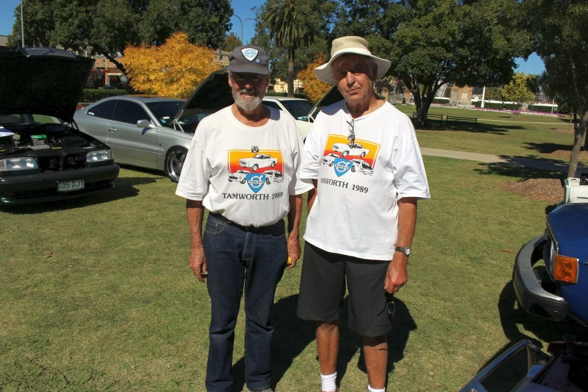 2017 Warwick - club members with original 1989 t-shirts