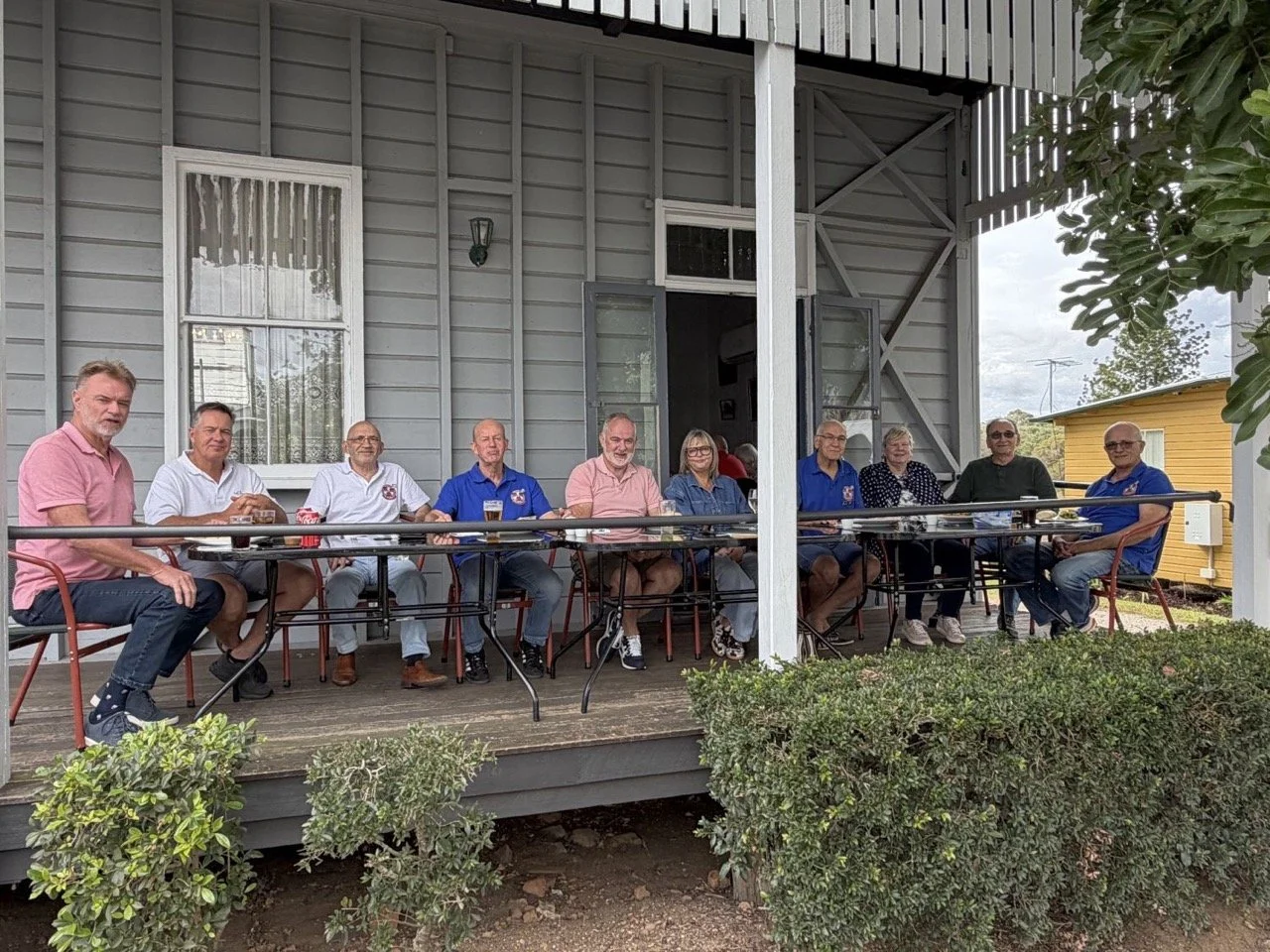 Club members out for a lunch at Marburg Hotel