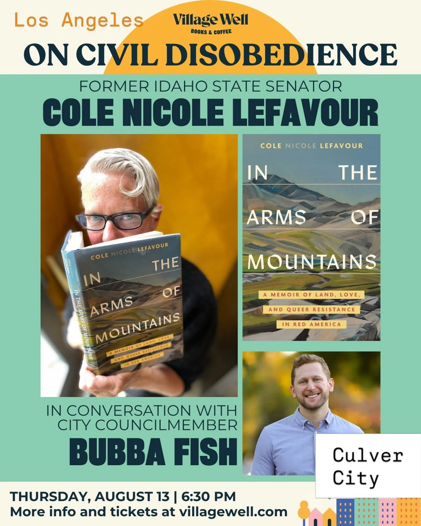 TOMORROW: Idaho’s first out legislator and I talk queer civil disobedience at Village Well