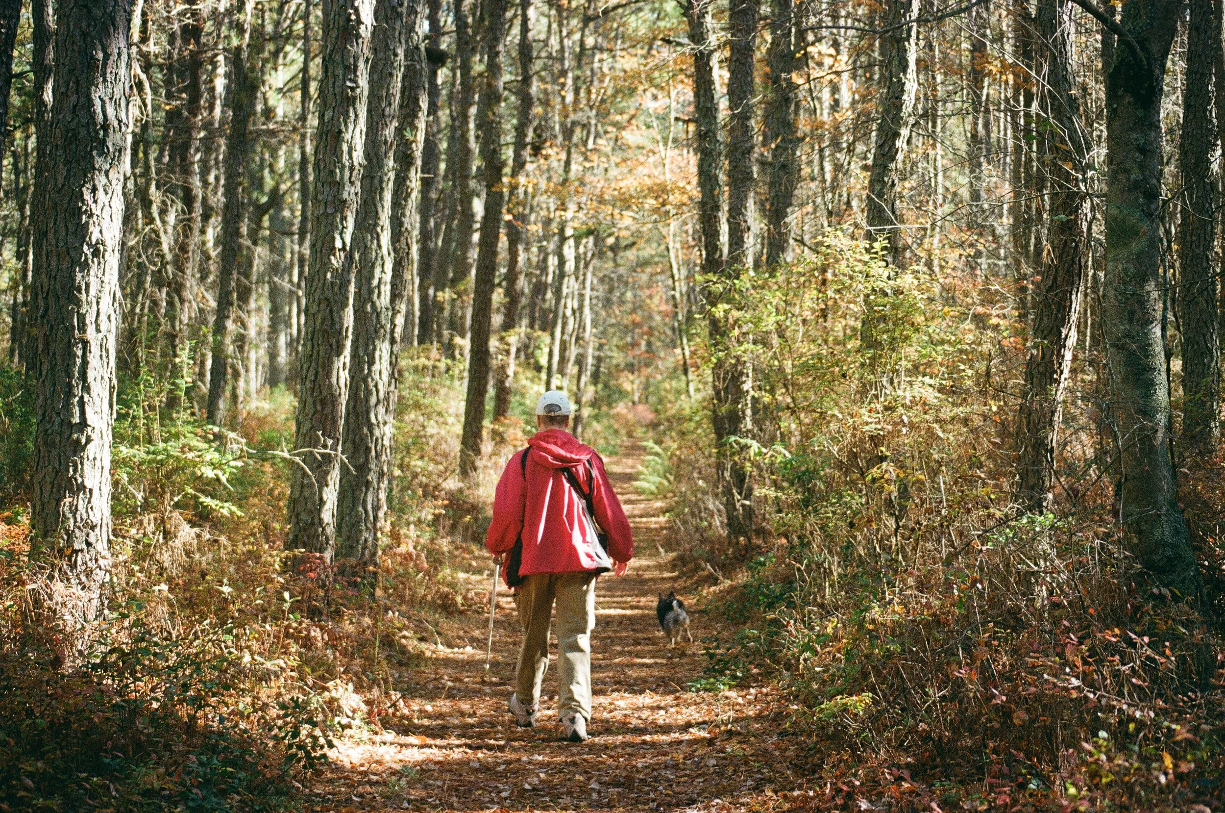 ^ This one is easily my favorite picture I've taken on film to date. Mom taking her time and Boots running allllllll the way up ahead and back again. Both in their natural state.