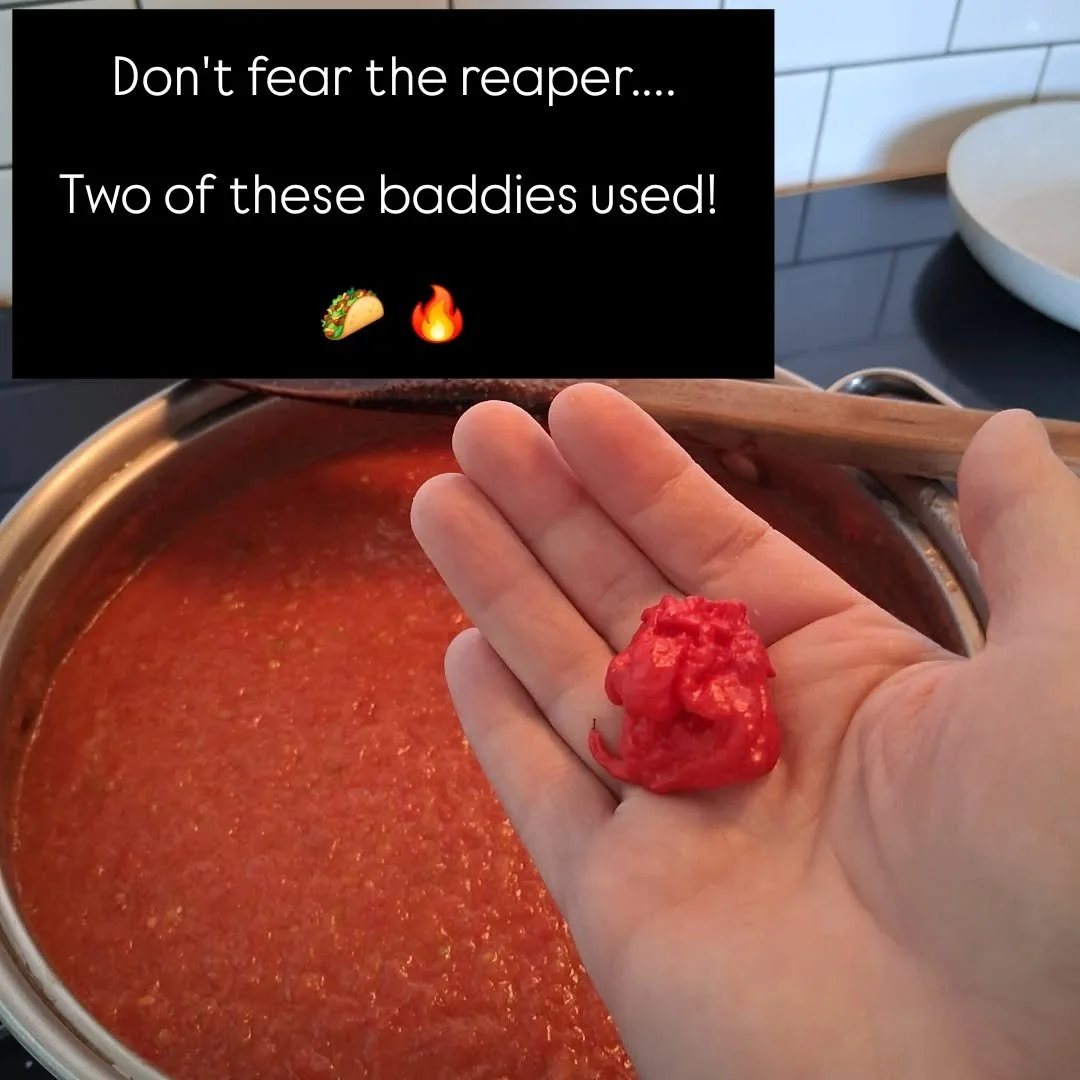 A lovely garden friend shared her bounty with me! I was peppergated on my ghost peppers this year!!

I grew the cayenne longs drying them out for next year along these other peppers to use for seed!

The reapers are awesome. I cleared my sinuses toda