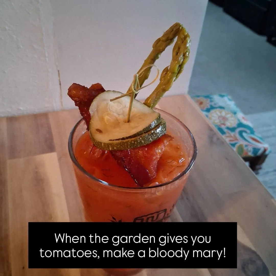 I am busy in the kitchen, preserving all the garden goodness. In this case, a lot of tomatoes. Making 🍅 in all ways!!

#bloodymary 
#allhomemadegoodness&hearts;️ 
#greengoddessgardenconsultingllc