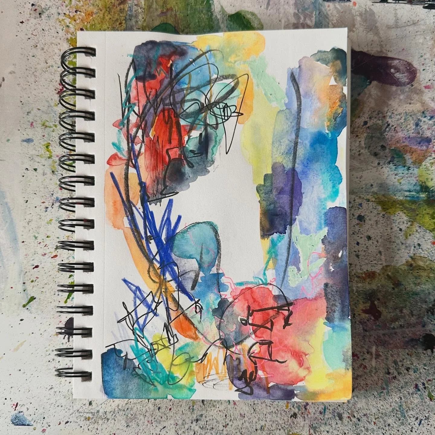A little sketchbook piece #brilliantaquastudios