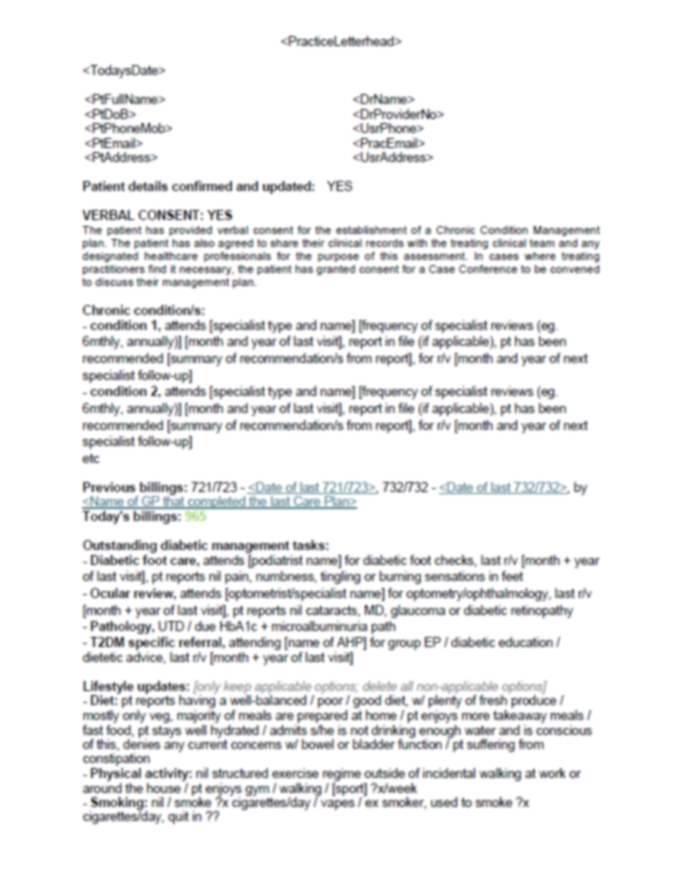 Initial GPCCMP Template