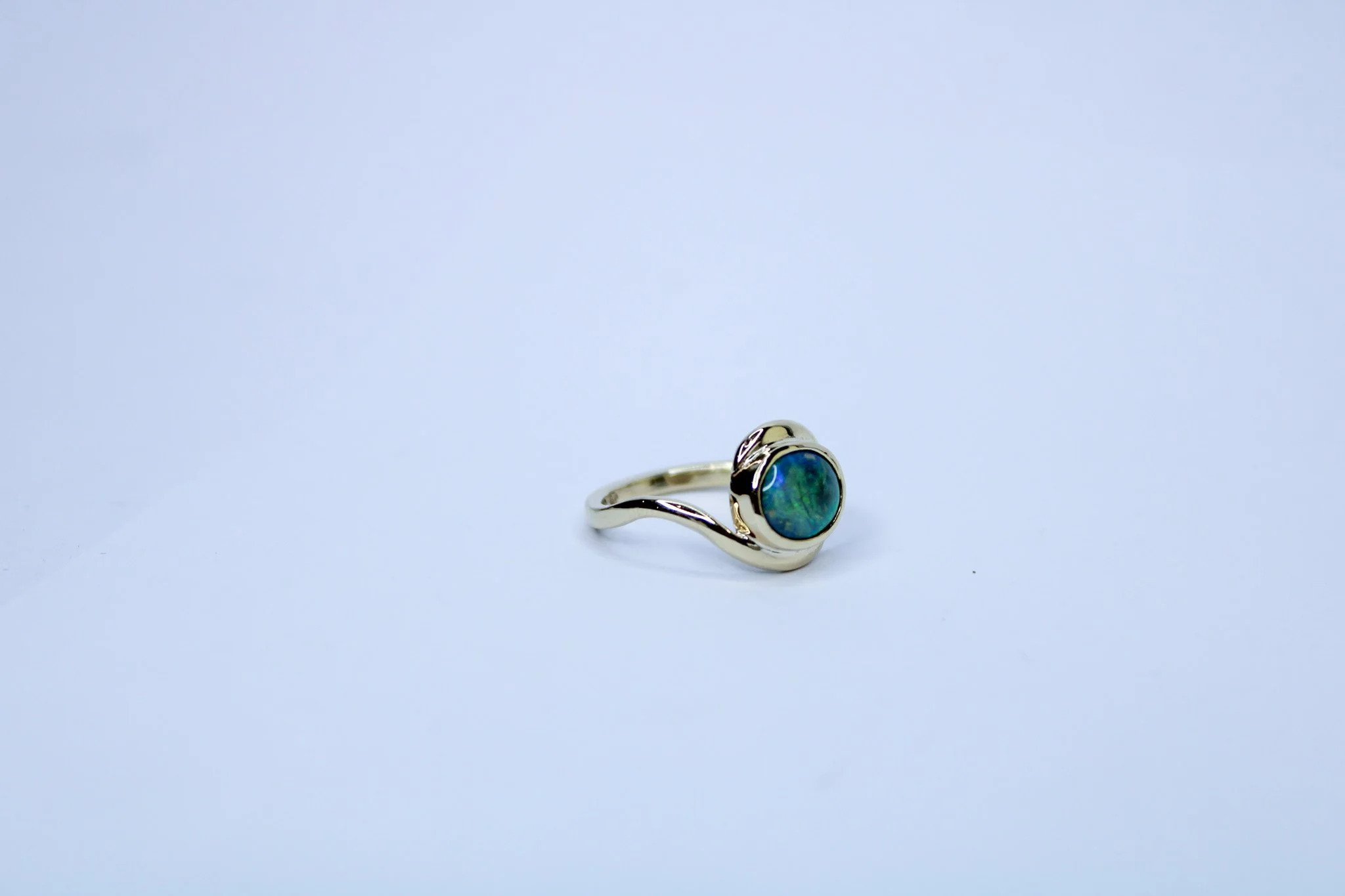 Wrap around opal ring
