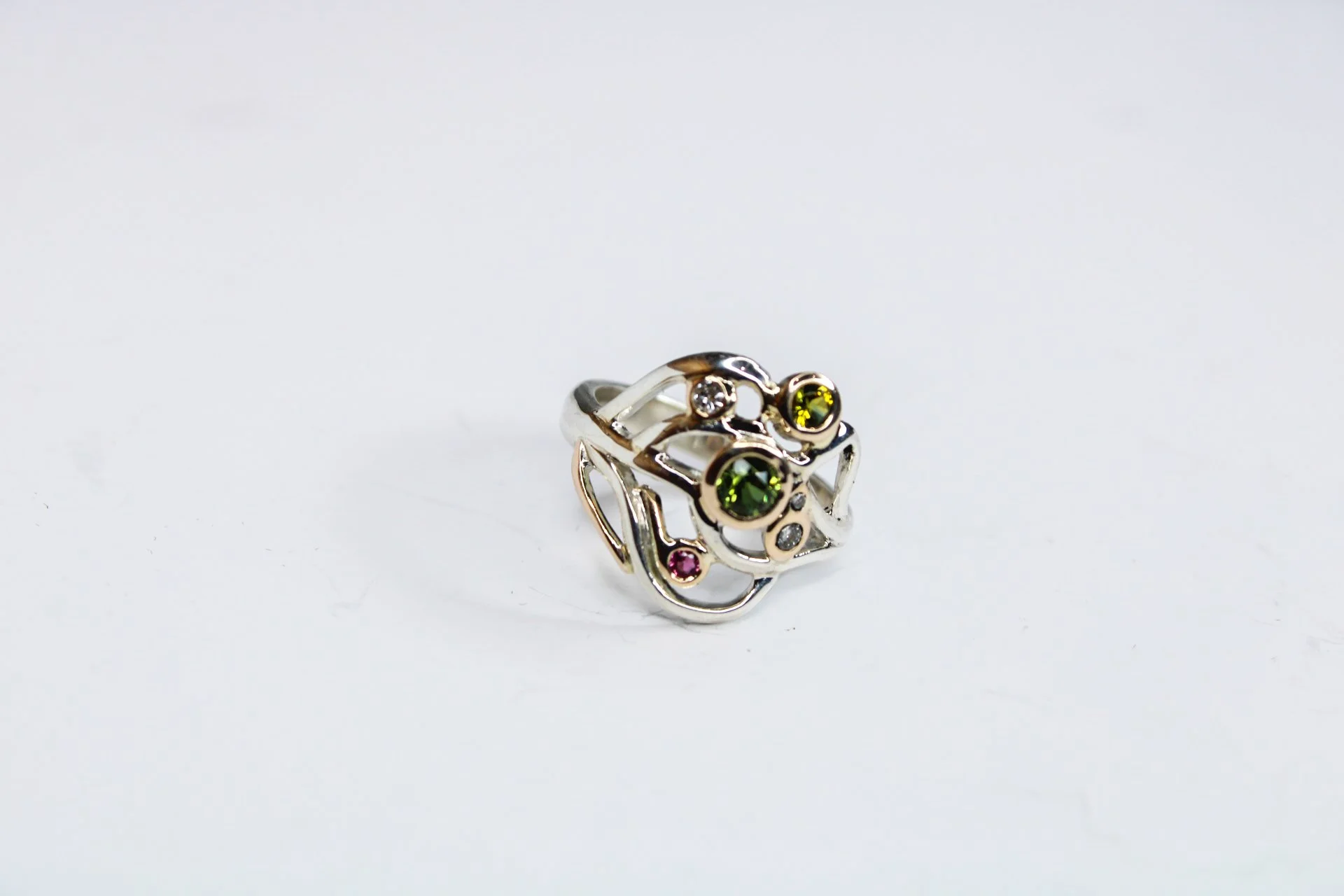 Aria contemporary design, featuring Australian sapphires, natural diamonds & tourmaline