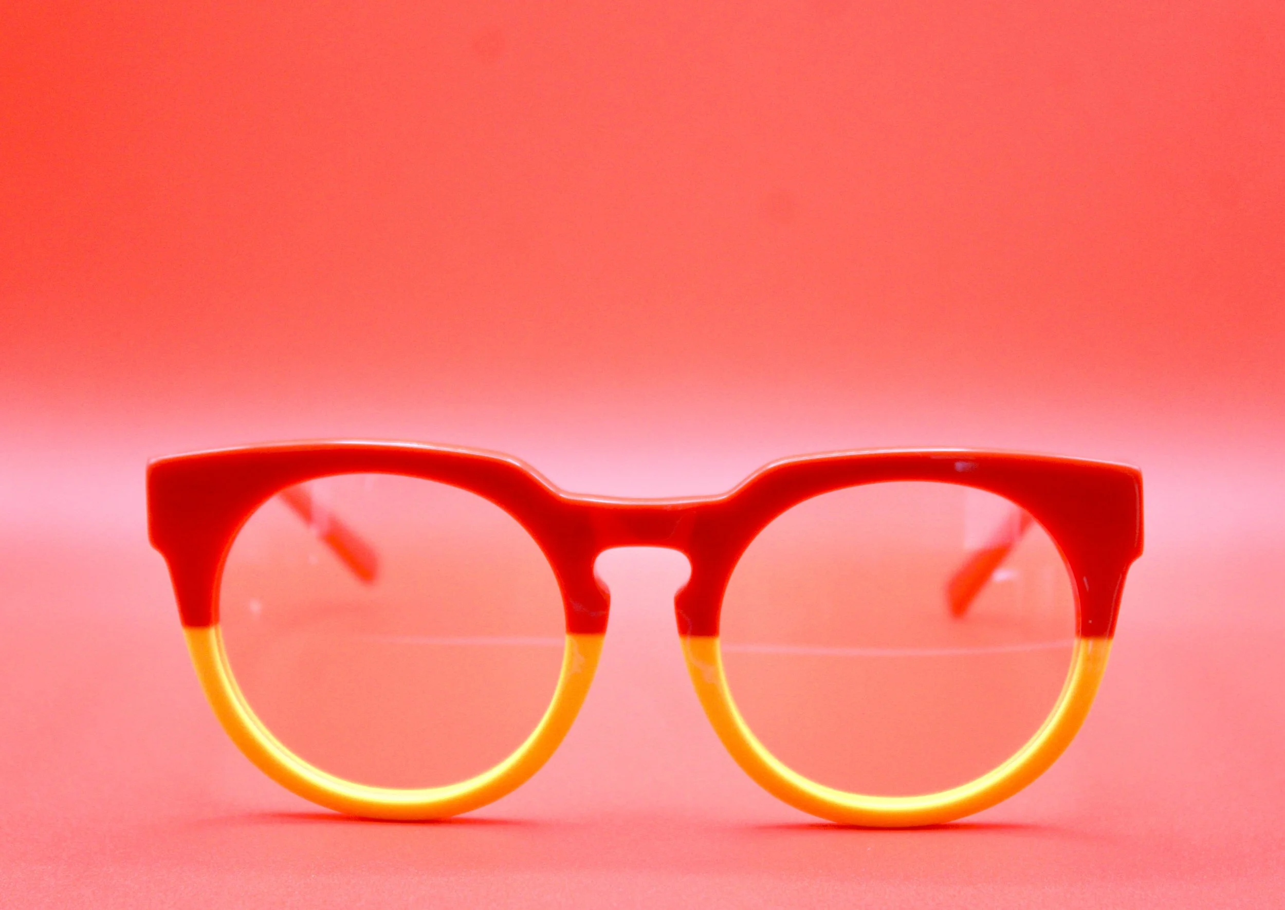 Go Red and Gold Hipster Shades