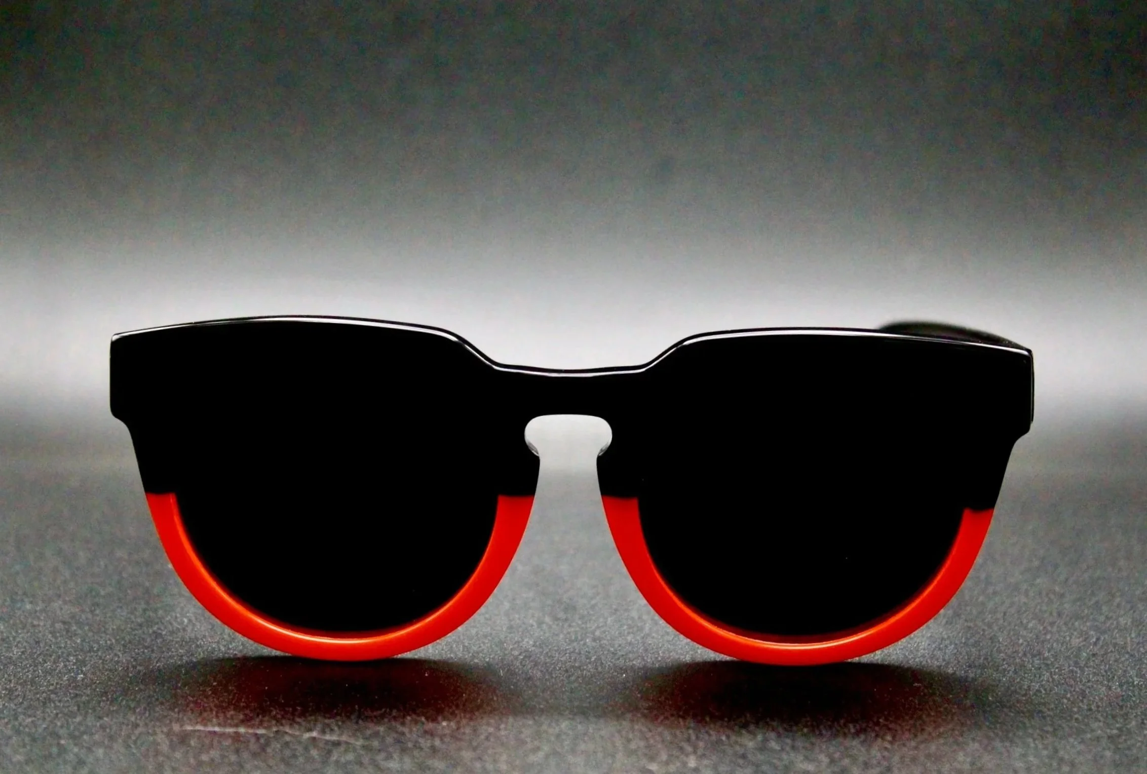 Go Black and Red Hipster Shades