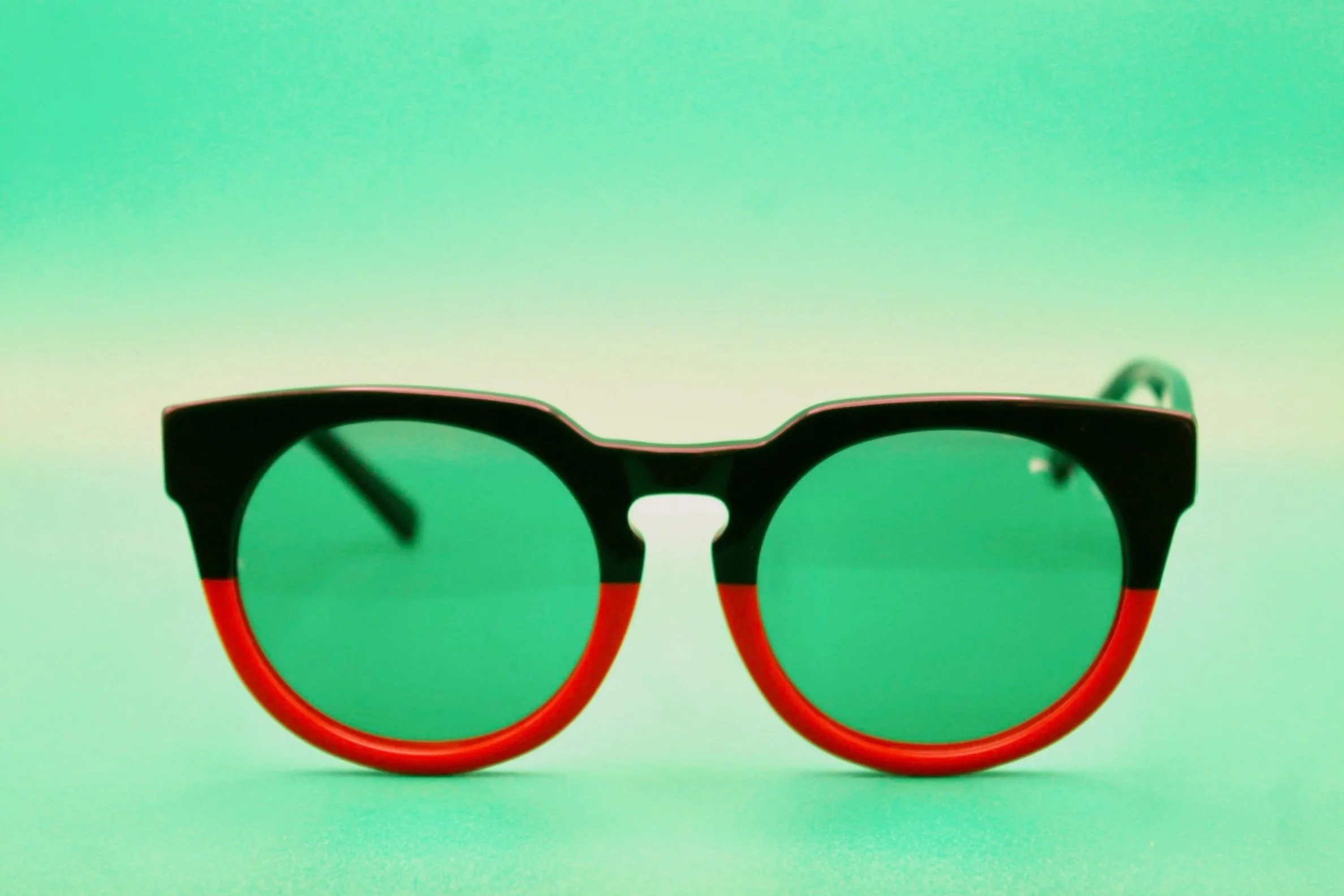 Go Green and Orange Hipster Shades